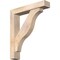 Ekena Millwork Funston Block Smooth Bracket w/ Offset Brace, Douglas Fir, 5 1/2"W x 28"D x 32"H BKT0604X28X32FST05SDF - alternate 1